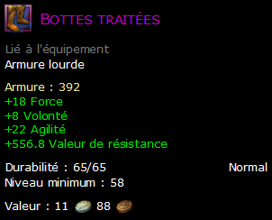 Bottes traitées