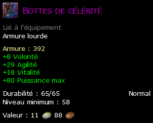 Bottes de célérité