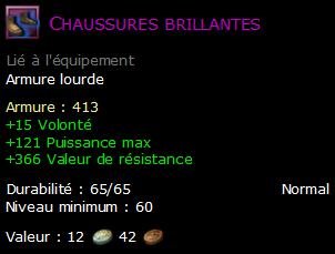 Chaussures brillantes