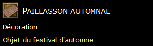 Paillasson automnal