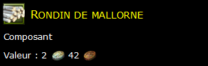 Rondin de mallorne