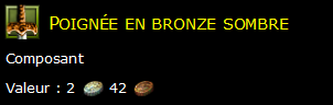 Poignée en bronze sombre