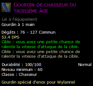 Gourdin de chasseur du troisième âge