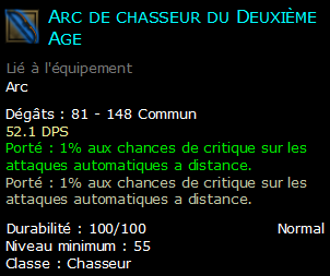 Arc de chasseur du Deuxième Age