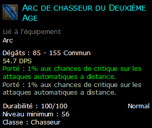 Arc de chasseur du Deuxième Age