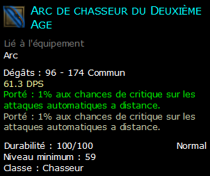 Arc de chasseur du Deuxième Age