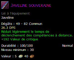 Javeline souveraine