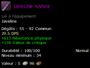 Javeline rapide