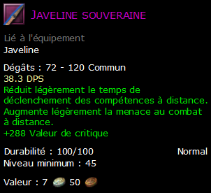 Javeline souveraine