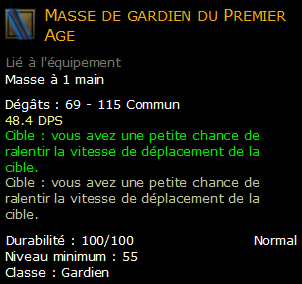 Masse de gardien du Premier Age