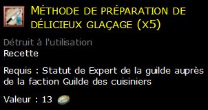 Méthode de préparation de délicieux glaçage (x5)