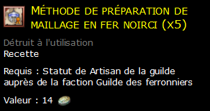 Méthode de préparation de maillage en fer noirci (x5)