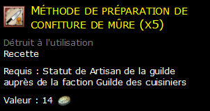 Méthode de préparation de confiture de mûre (x5)