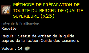 Méthode de préparation de tourte du berger de qualité supérieure (x25)