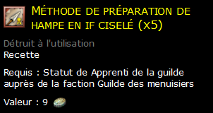 Méthode de préparation de hampe en if ciselé (x5)