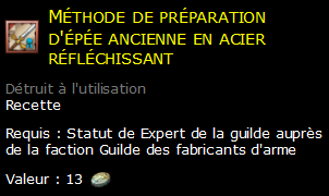 Méthode de préparation d'épée ancienne en acier réfléchissant