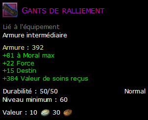 Gants de ralliement