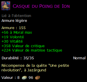 Casque du Poing de Ion