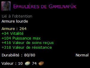 Epaulières de Gamilnafûk