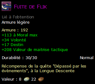 Fuite de Flik