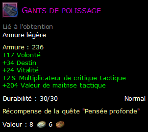 Gants de polissage