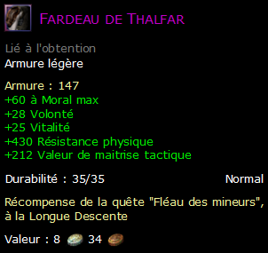 Fardeau de Thalfar