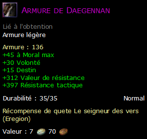 Armure de Daegennan