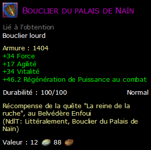 Bouclier du palais de Naïn