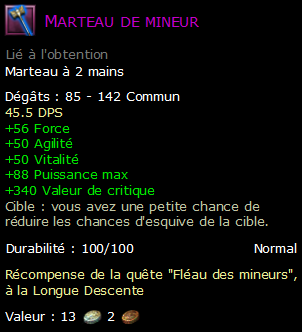 Marteau de mineur