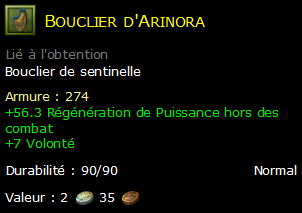 Bouclier d'Arinora