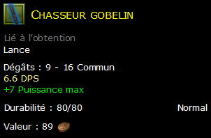 Chasseur gobelin