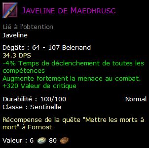 Javeline de Maedhrusc