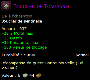 Bouclier de Tongannel