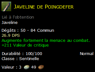 Javeline de Poingdefer