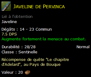 Javeline de Pervinca