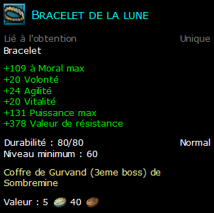 Bracelet de la lune