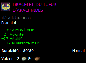 Bracelet du tueur d'arachnides