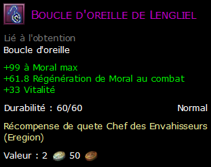 Boucle d'oreille de Lengliel