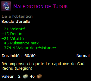 Malédiction de Tudur