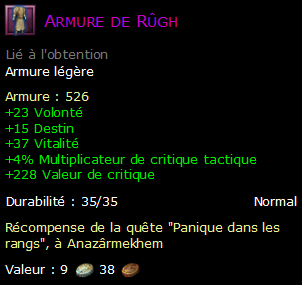 Armure de Rûgh