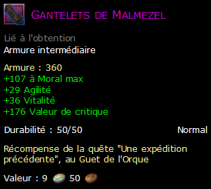 Gantelets de Malmezel