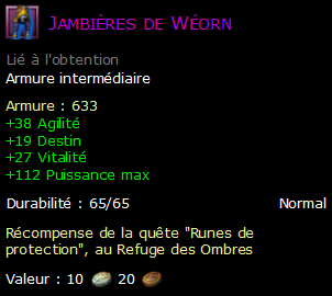 Jambières de Wéorn