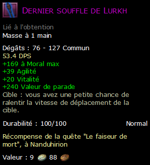 Dernier souffle de Lurkh