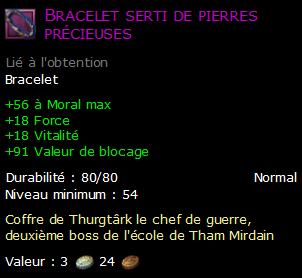 Bracelet serti de pierres précieuses