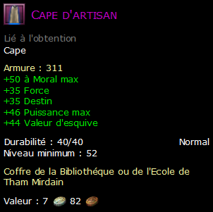 Cape d'artisan