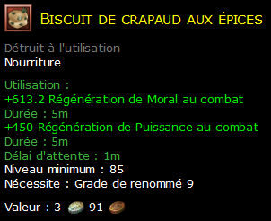 Biscuit de crapaud aux épices