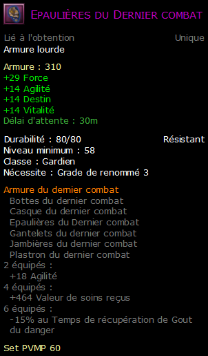 Epaulières du Dernier combat