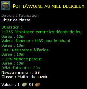 Pot d'avoine au miel délicieux