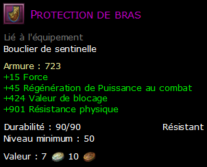 Protection de bras