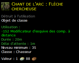 Chant de l'arc : Flèche chercheuse